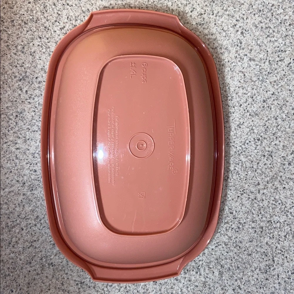 Vintage Tupperware 6 Cup Steamer 3 piece Set for Microwave Dusty Rose 1273 - 6